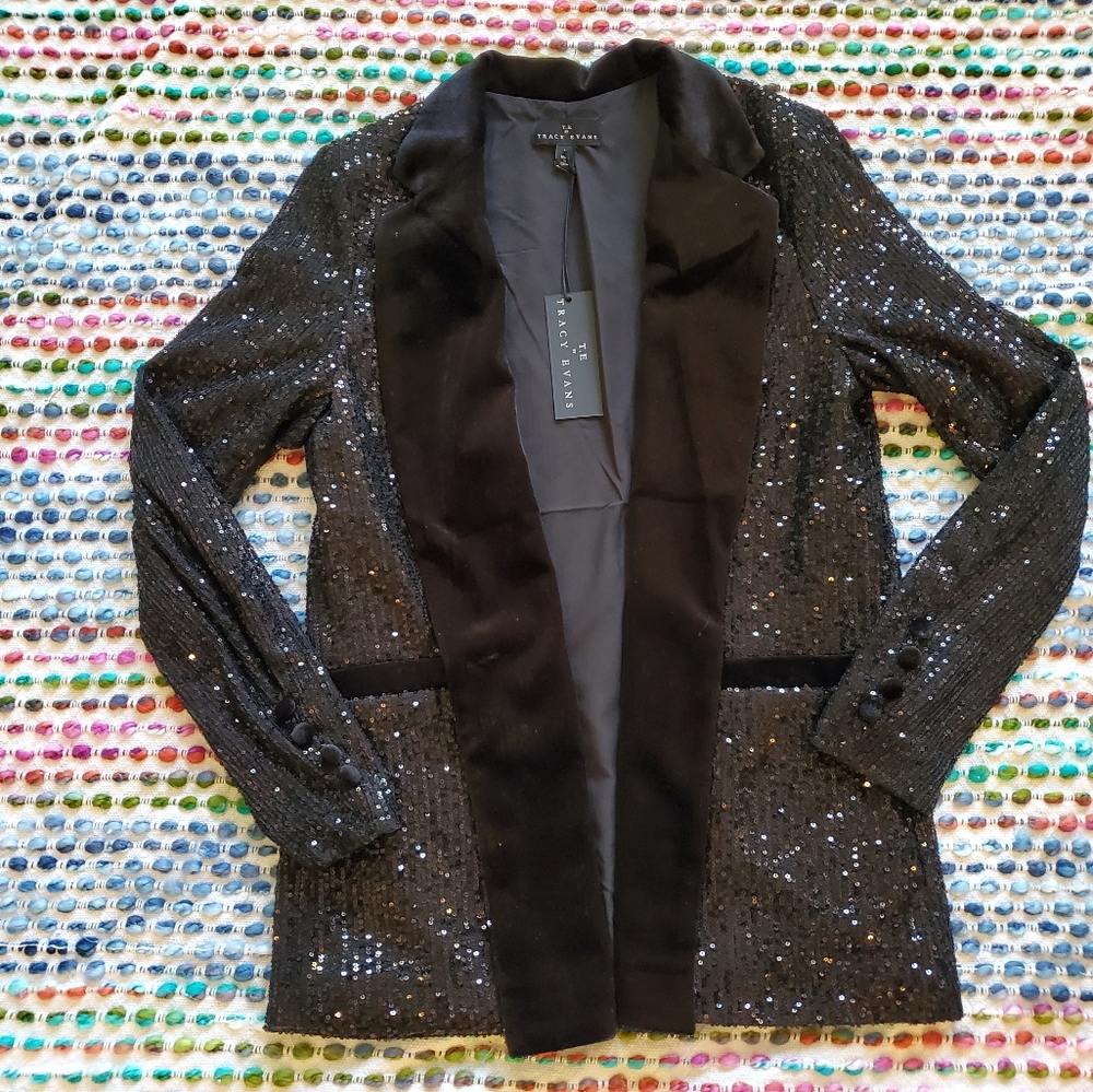 Sparkly Sequin Blazer
